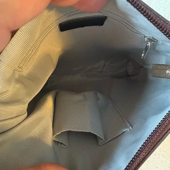 Beijo Brown Patent Leather Crossbody Bag Purse - Picture 5 of 12